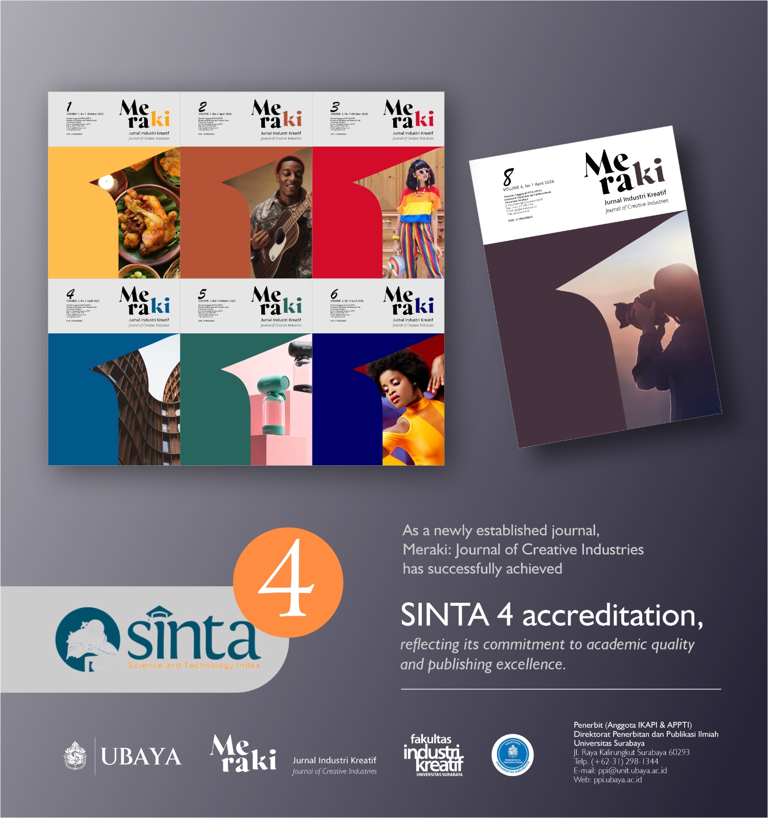 Meraki: Journal of Creative Industries, Jurnal Sinta 4